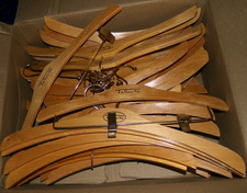 40 Vtg Talbots Wooden Hangers Blouse  Dress 19" 16" 12"