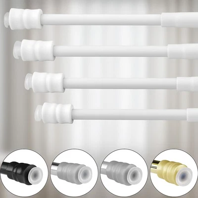 Klemmstangen 1 - 4er Pack ( 80-120 cm ) Schraubtechnik Gardinenstange ausziehbar - Bild 1 von 4