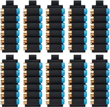 10 Packs 6 Rounds Buttstock Shell Holder | 12/20 Ga Side Saddle Black