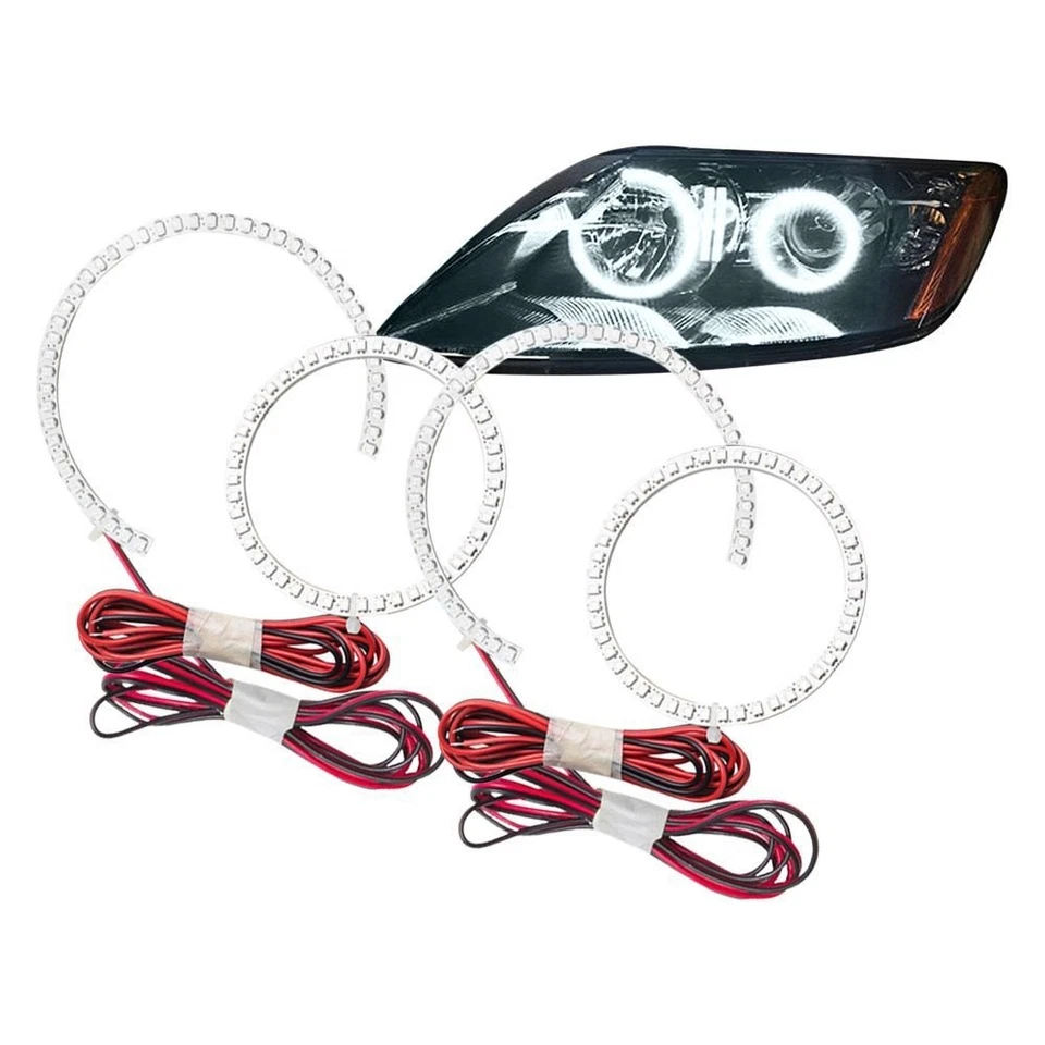 LED Halo Headlights Factory Surface Add On Custom Lights White 2694-001 Foto 2 de 4