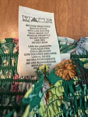 Bonnie Jean Bright Floral Smocked Top Girls Size 5 Summer Coastal - Picture 4 of 4