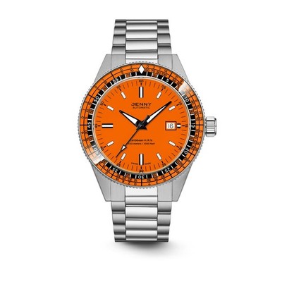 Jenny Caribbean H.R.V Men's Orange Dial Watch JE122001001 for sale