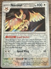 Pokemon TCG Noctowl 115/142 Sv07: Stellar Crown Reverse Holo (L)