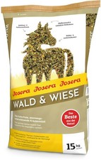 JOSERA Wald & Wiese (15 kg) atemwegsunterstützendes Kräutermüsli haferfrei