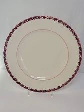 VTG Vernon Kilns MONTEREY 12" Round Chop Plate Platter Hand Painted READ TYPE 1