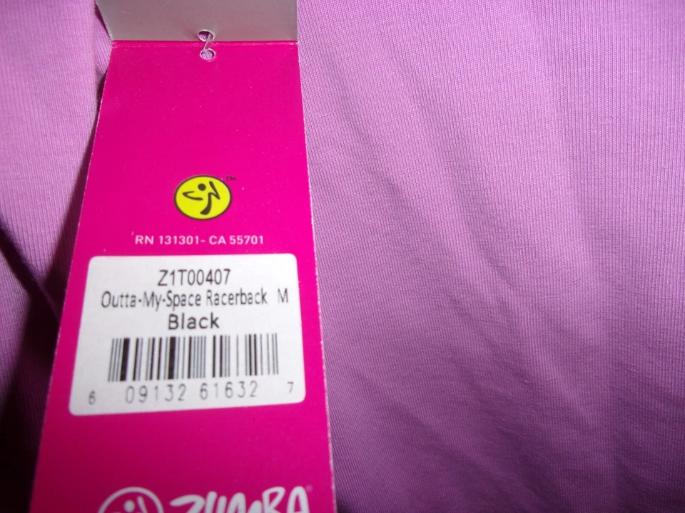 Camiseta sin mangas Zumba para mujer talla mediana Outta-My-Space espalda deportiva NUEVA Foto 4 de 4