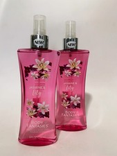 Body Fantasies JASMINE Lily Fragrance Body Spray 8oz. Lot Of 2