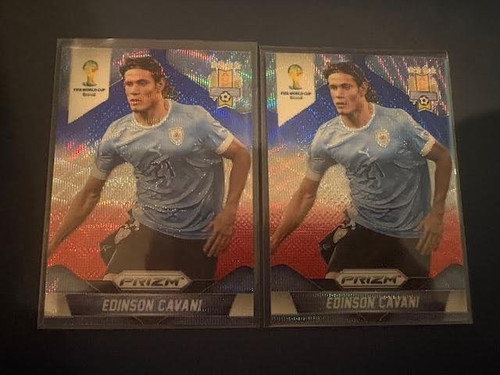 Edinson Cavani [Yellow & Red Pulsar Prizm] #193 card