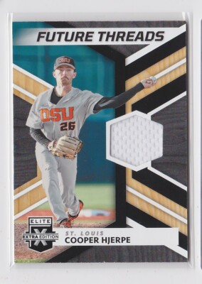 2022 Panini Elite Extra COOPER HJERPE St. Louis Cardinals FUTURE THREADS RELIC