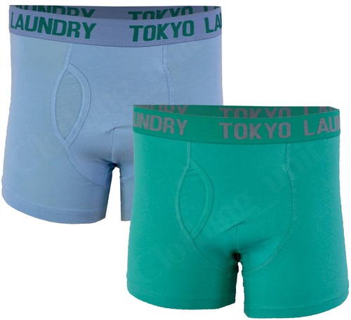 Mens Tokyo Laundry 2 Pack Boxer Shorts Cotton Rich Black Stretch Underwear S-XXL - Picture 6 of 7