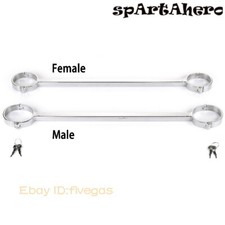 Metal Spreader Bar Legcuffs Restraints Stainless Steel Ankle Cuffs Slave Tools