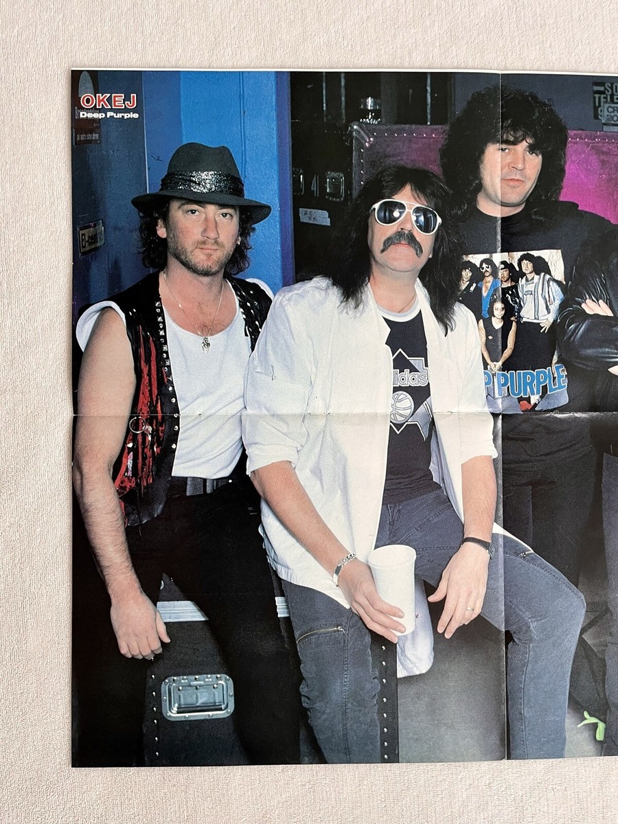 DEEP PURPLE 1986 BLACKMORE Swedish Poster Music Magazine Okej