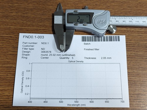 Neutral Density Filters OD 0.05-OD 4.0 (25mm / 1 in.) - Picture 55 of 61