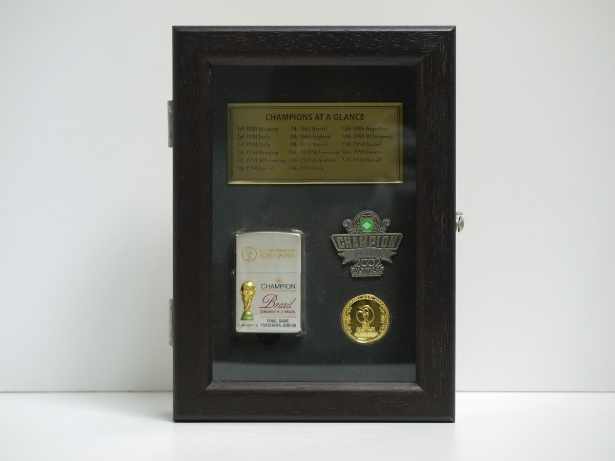 [希少] Zippo FIFA WORLD CUP 2002 ZIPPO 2002 FIFA WORLD CAP CHAMPION BRAZIL LIMITED EDITION
