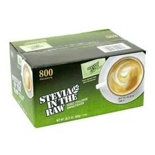 Stevia In The Raw Plant-Based Zero Calorie Sweetener Packets 800 ct