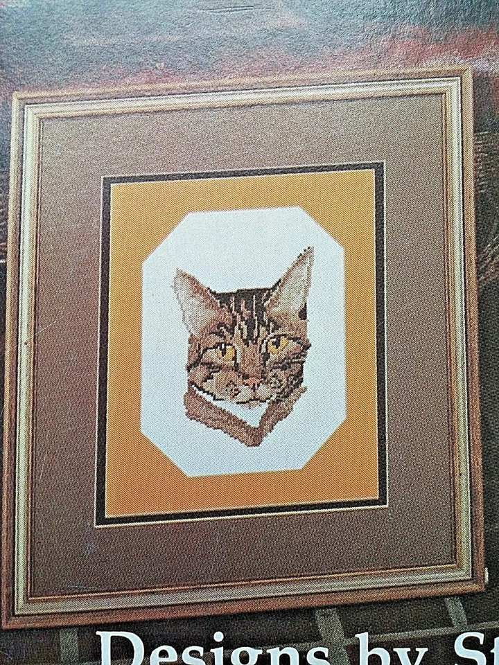 Cats, of Course! Vtg 80s Counted Cross Stitch Booklet S.Hedgepath Pegasus - Image 3 of 4