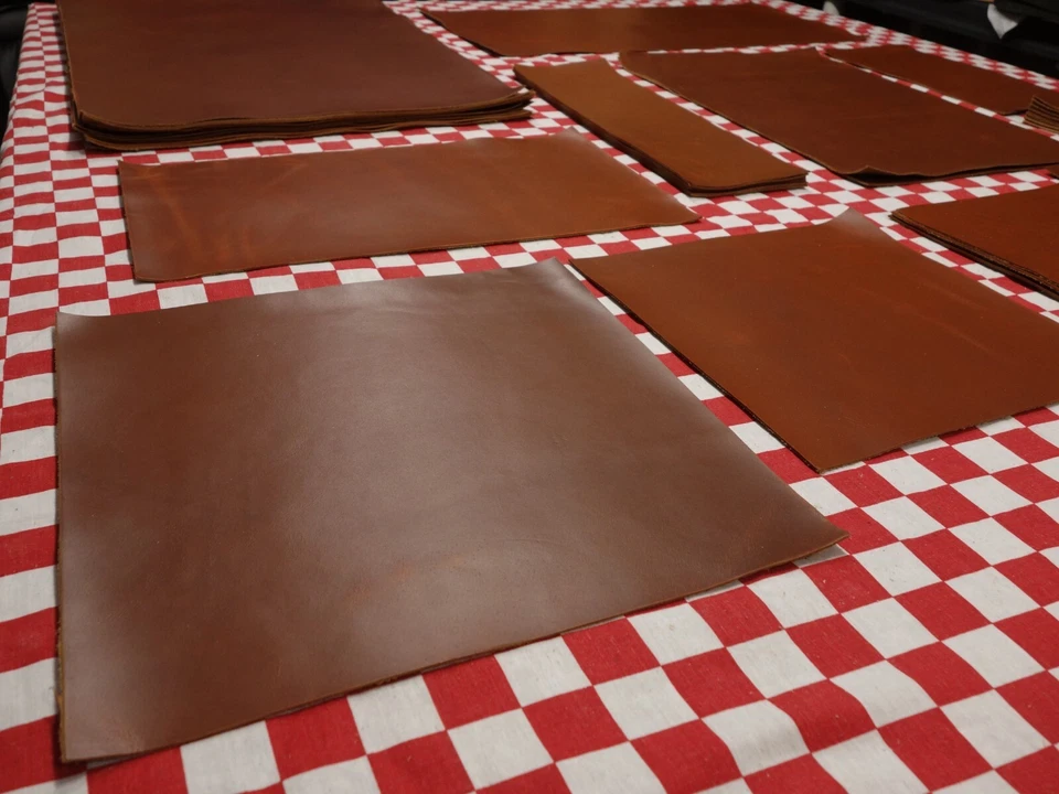 PANELES DE CUERO HORWEEN COBRE BRONCEADO CAVALIER, 3-4 OZ. SELECCIONA TU TALLA. Foto 3 de 4