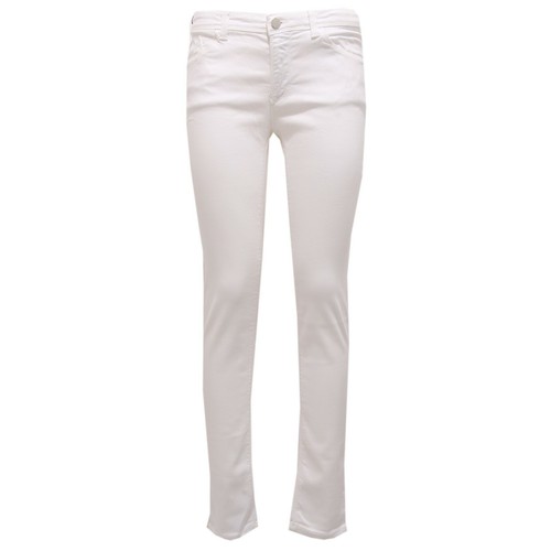 3949Z pantalone donna ARMANI JEANS J28 SKINNY FIT white jeans woman | eBay
