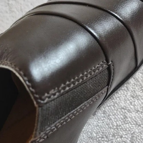 Neu mit Karton Clarks Everlay Luna dunkelbraune Lederschuhe | Größe 5,5 - Bild 12 von 15