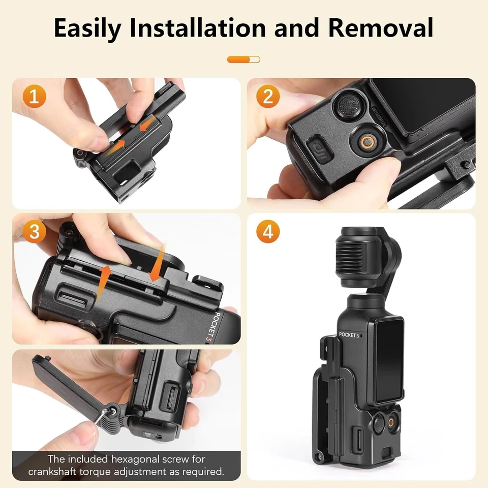 Магнитная подставка совместима с DJI Osmo Pocket 3, модернизированный аксессуар Pocket3 - Изображение 3 из 4