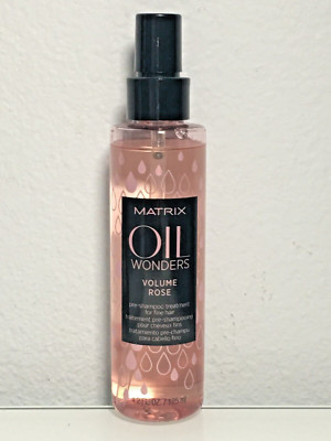 Matrix Oil Wonders Volume Rose Pre-Shampoo Treatment for Fine Hair 4.2 fl oz