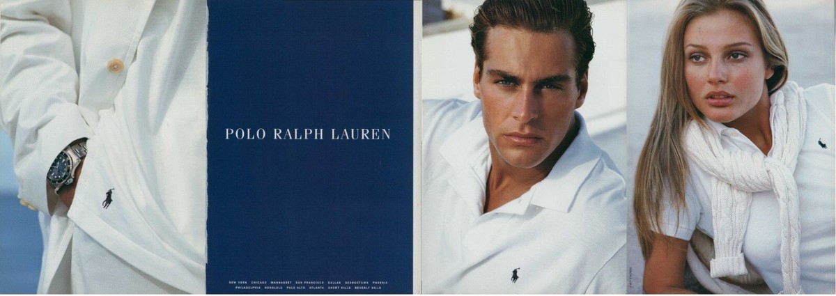 Polo Ralph Lauren Magazine Print Ad Advert Bridget Hall fashion