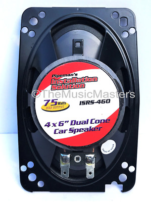 Pair Of 4" Dual Cone Car Stereo Speakers - OEM Style Replacement, 20W RMS