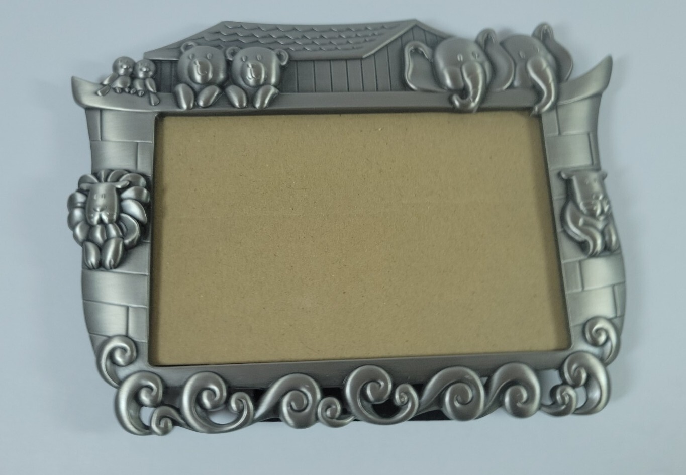 Baby Silver Picture Frame 6X4 Noah’s Ark Metal Children Boy Girl