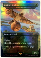 MTG African Swallow Birds Of Paradise FOIL Secret Lair Monty Python 1675 NM
