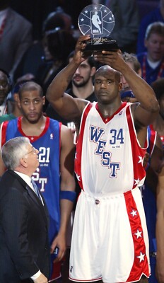 2004 NBA ALL-STAR GAME FULL TICKET MVP-SHAQ(AUTO)/KOBE BRYANT ASG