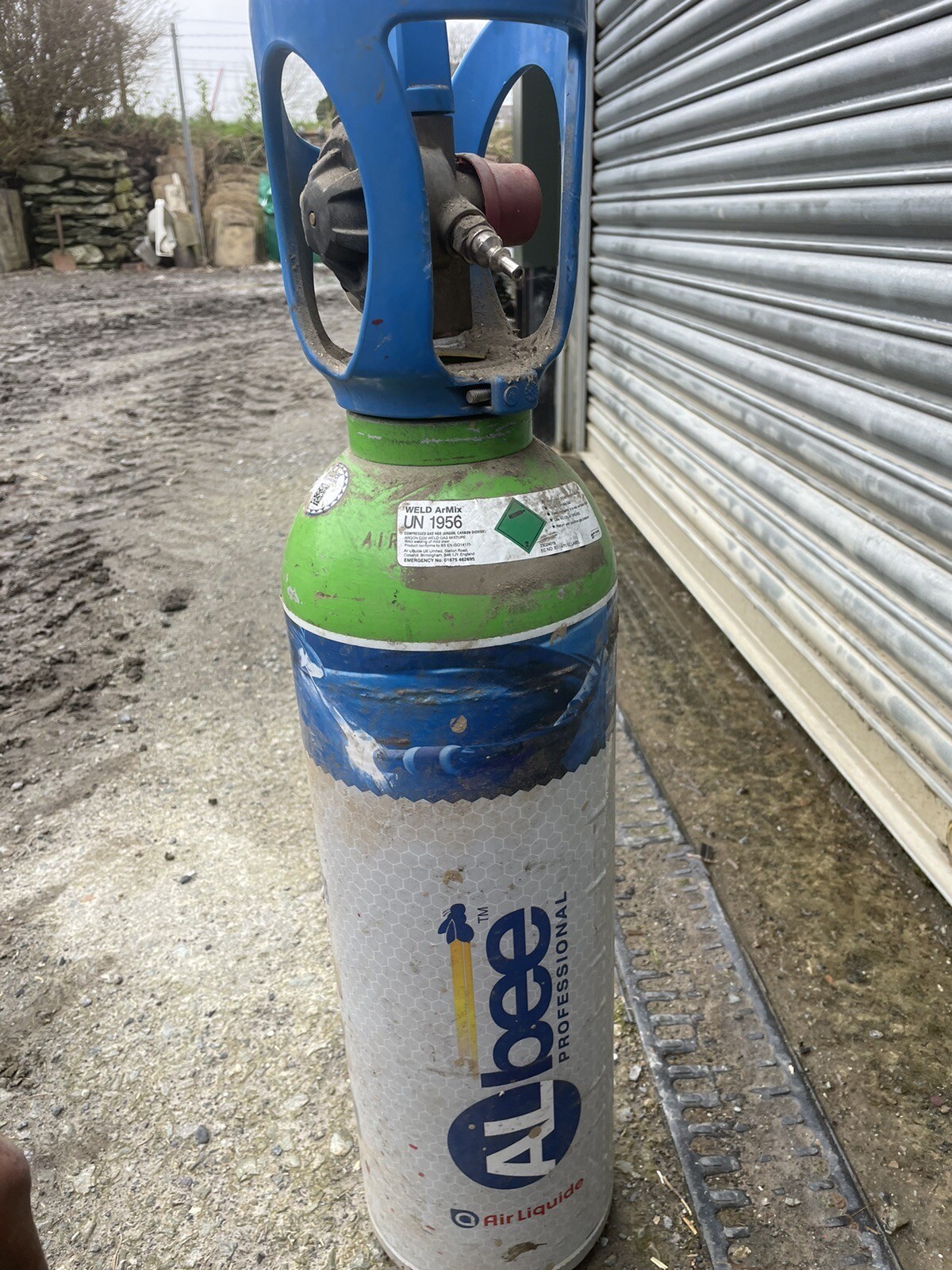 Albee argon/co2 gas bottle cylinder 13.4 litre empty mig TIG welding no