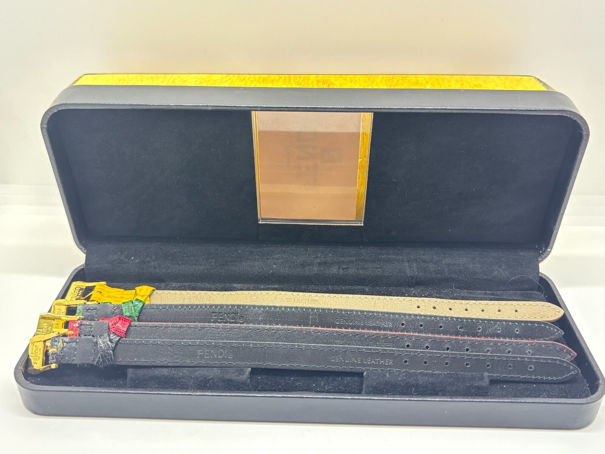 Exc+5 w/Box ] Fendi 640L Chameleon Change 5 Color Belts 