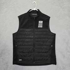 Dri Duck Vest Mens XL Black 5318 Summit Puffer Body Softshell Vest Embroidered 