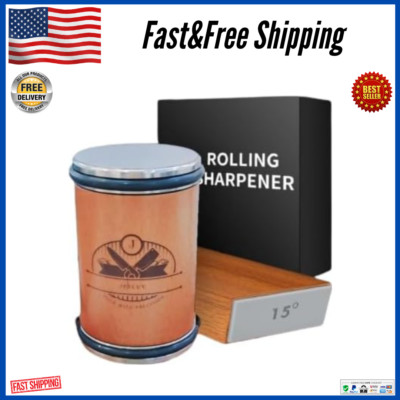 Rolling Knife Sharpener set Sharpening Kit with Roller Tool and Magnetic Holder.