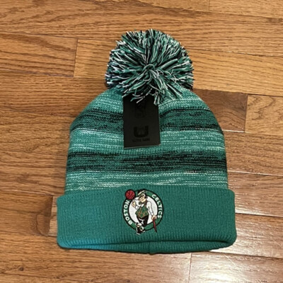 Boston Celtics Pom Beanie Hat Cap 