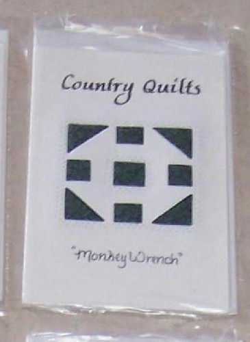 Monkey Wrench Quilt Design - gesteppte Notizkarte mit Umschlag von PA Amish - Bild 3 von 6