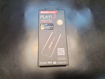 Creative Sound Blaster Play 3 USB Analog to Digital Converter SB1730 For PC MAC