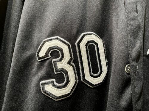 Vintage Majestic MLB Chicago White Sox Nick Swisher #30 Black Jersey Size 52 L - Picture 5 of 11
