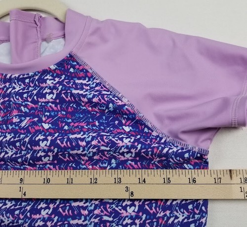Eddie Bauer Rash Guard Girl’s Large L Multicolor Short Sleeve Rash guar Stretch - Picture 9 of 14