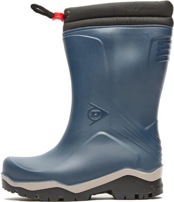 Dunlop Jungen Gummistiefel blau Kinder Gummistiefel wasserdicht Blizzard Gr. UK 10