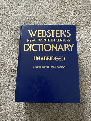 Websters New Twentieth Century Dictionary Unabridged Second Edition Deluxe Color