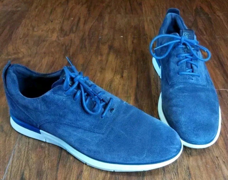 SAOLA Scarpe Oxford Cole Haan da uomo Grand Horizon II C26362 blu navy casual basse taglia 10 5