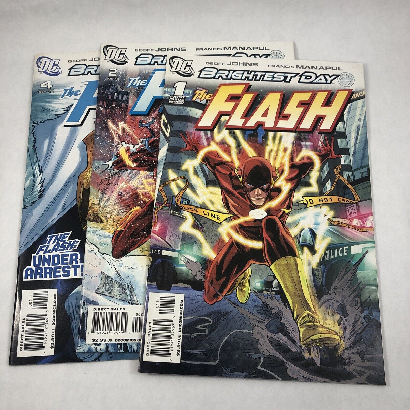 Flash Brightest Day 1 2 4 DC Comics Geoff Johns Francis Manapul Green Lantern