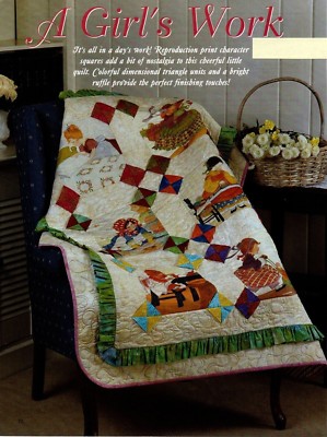 A Girl's Work Quilt Pattern Pieced JQ
