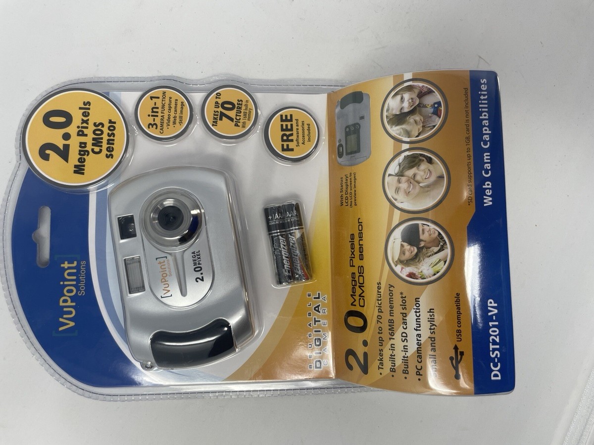 VuPoint Solutions Digital Camera (DC-ST201-VP) 16MB Vintage VuPoint Solutions Digital Camera (DC-ST201-VP) 16MB Vintage