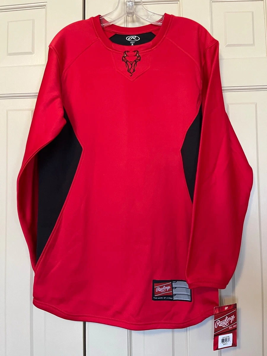 Red baseball sales pullover