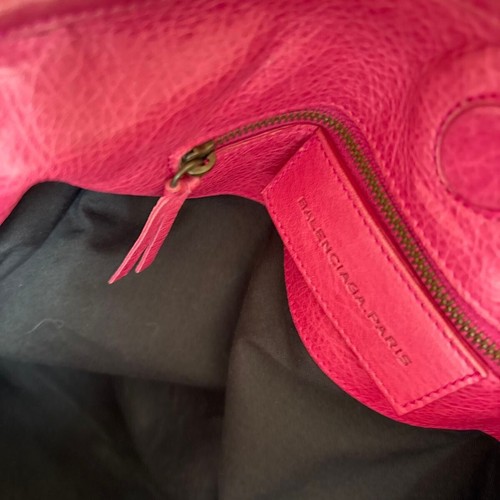 BALENCIAGA Leather Sunday Tote Bag City Pink Medium Women Good condition Used - Picture 7 of 10