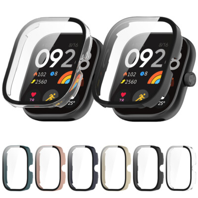Hard PC Hülle Für Xiaomi Redmi Watch 4 Full Cover Case Displayschutz Schutzglas