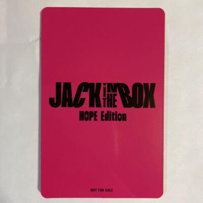 BTS j-hope Jack In The Box HOPE Edition JPFC UNIVERSAL Lucky Draw
