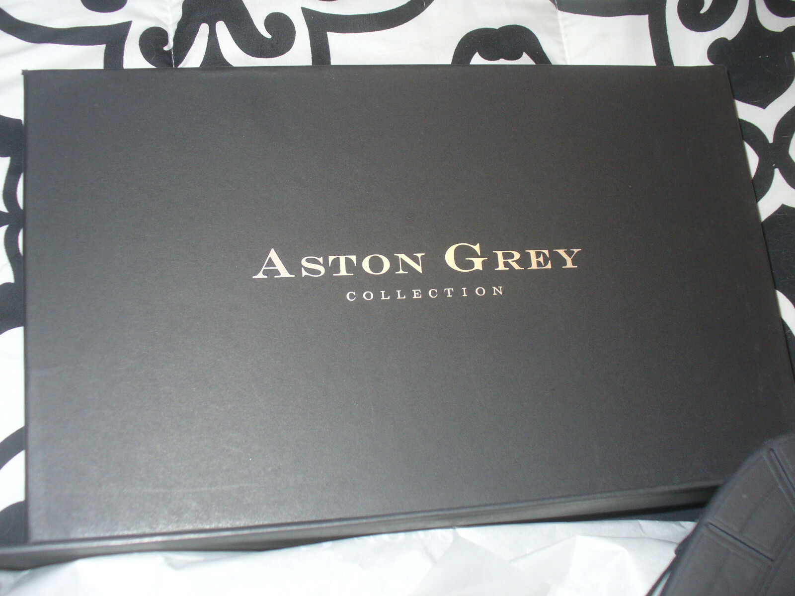 SAOLA Aston Grey Georgien scarpa uomo Oxford stringata elegante casual nero 12M NUOVA IN SCATOLA